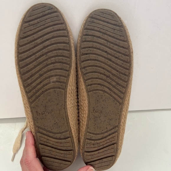EMU Australia Agonis Mac Espadrille Knit Cotton Jute Gum Sole Coconut W10 - Picture 5 of 14